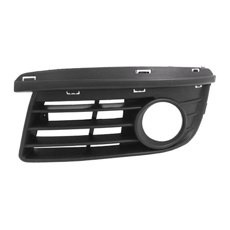 Volkswagen Jetta 2005 2010 LH (Passengers Side) Front Bumper Grille, With Fog Lamp Hole