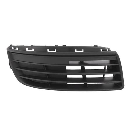 Volkswagen Jetta 2005 2010 RH (Drivers Side) Front Bumper Grille, Without Fog Lamp Holes
