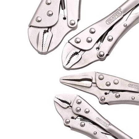 Draper 35373 Locking Pliers Set (4 Piece)