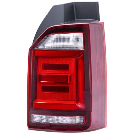 Right Rear Lamp (LED, Multivan Model, Dark Red, Supplied With Bulbholder, Original Equipment) for Volkswagen TRANSPORTER Mk VI Van 2015 2019