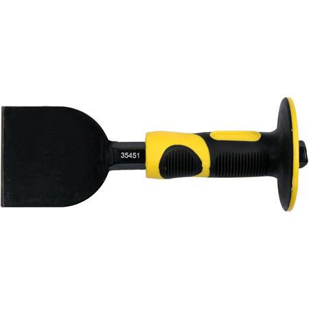 BRICKLAYER'S CHISEL WITH HAND GUARD,