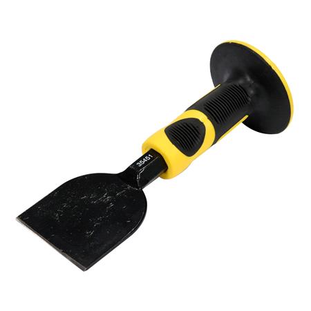 BRICKLAYER'S CHISEL WITH HAND GUARD,