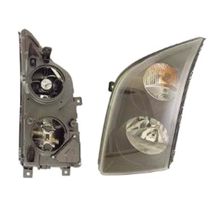Left Headlamp (Halogen, Tales H7 + H7 Bulbs, Original Equipment) for Volkswagen CRAFTER 30 35 Bus 2006 2013