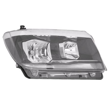 Right Headlamp (Halogen, Takes H7 / H15 Bulbs, Supplied With Motor) for Volkswagen CRAFTER Box 2017 on