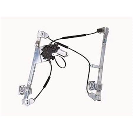 Front Right Electric Window Regulator (with motor) for VW Polo (6N1), 1994 1999, 4 Door Models, WITHOUT One Touch/Antipinch, motor has 2 pins/wires