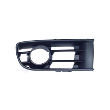Volkswagen Polo Hatchback 2002 2005 RH (Drivers Side) Front Bumper Grille With Fog Lamp Hole, TUV Approved