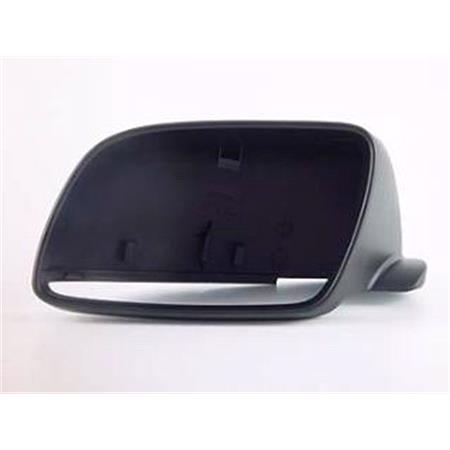 Left Wing Mirror Cover (black) for Volkswagen Polo Saloon, 2002 2005