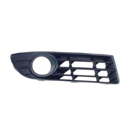 Volkswagen Polo 2005 2009 Hatchback RH (Drivers Side) Front Bumper Grille, With Fog Lamp Hole, TUV Approved