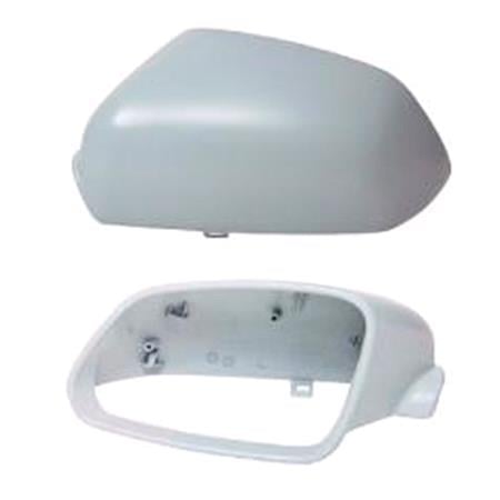 Left Wing Mirror Cover (primed) for Volkswagen Polo Saloon, 2005 2009