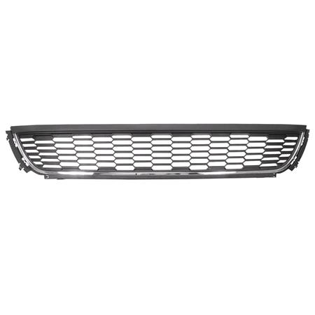 Volkswagen Polo 2009 2014 Front Bumper Grille, Centre, With Chrome Moulding, TUV Approved