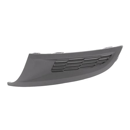 Volkswagen Polo 2009 2014 LH (Passengers Side) Front Bumper Grille, Without Fog Lamp Hole, Matte Dark Grey, TUV Approved