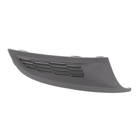 Volkswagen Polo 2009 2014 RH (Drivers Side) Front Bumper Grille, Without Fog Lamp Hole, Matte Dark Grey, TUV Approved