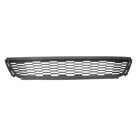 Volkswagen Polo 2009 2014 Front Bumper Grille, Centre, Without Chrome Moulding, TUV Approved