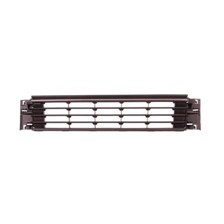 Volkswagen Polo 2014 2016 Front Bumper Grille, Centre Section, Matte Dark Grey, With Chrome Moulding, TuV Approved