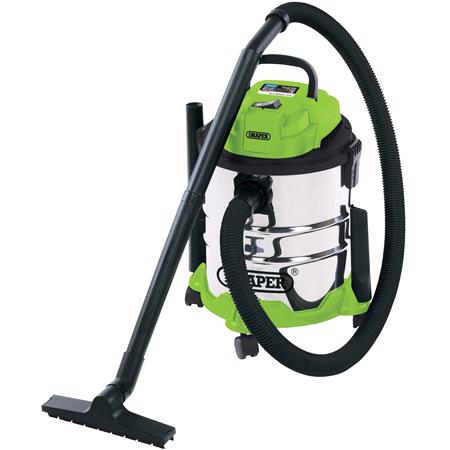 **Discontinued** Draper 35569 20L Wet and Dry Vacuum Cleaner with Stainless Steel Tank (1250W)