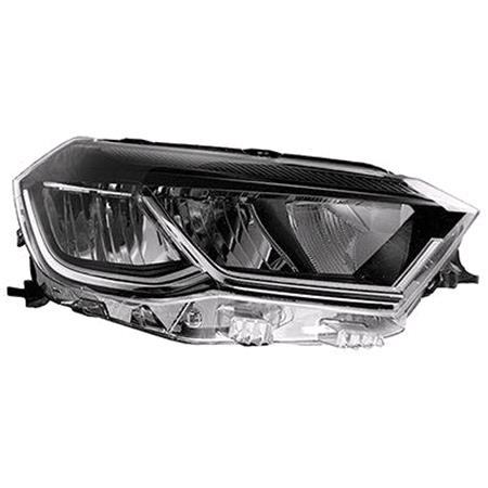 Right Headlamp (Full LED, Supplied Without Control Modules, Original Equipment) for Volkswagen POLO 2021 to 2024