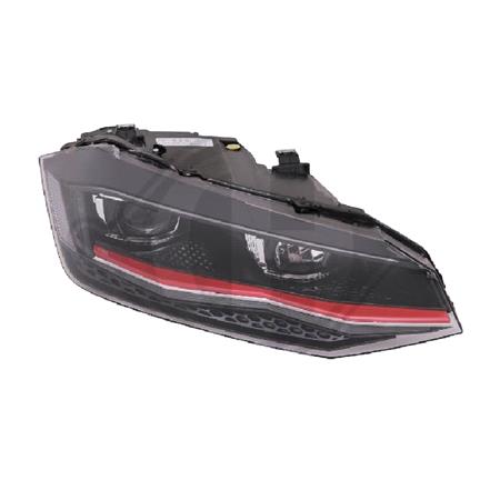 Right Headlamp (Full LED, GTI Models, Supplied Without Control Modules, Original Equipment) for Volkswagen POLO 2017 to 2021