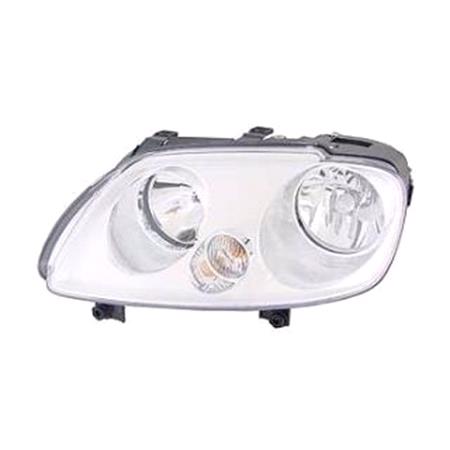Left Headlamp (Halogen, Takes H1/H7 Bulbs, Supplied With Motor, Original Equipment) for Volkswagen CADDY III van 2004 2010