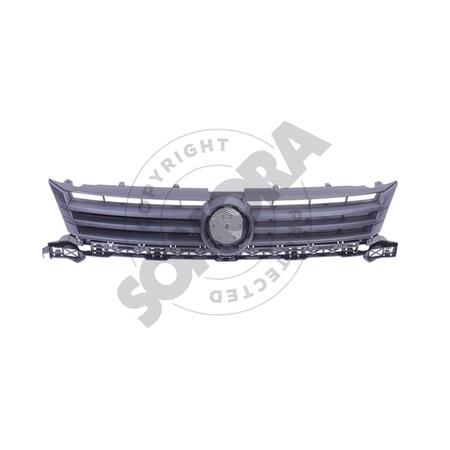 Caddy '10 > Grille, Matte Dark Grey   Volkswagen CADDY III Life and Maxi 2004 to 2015