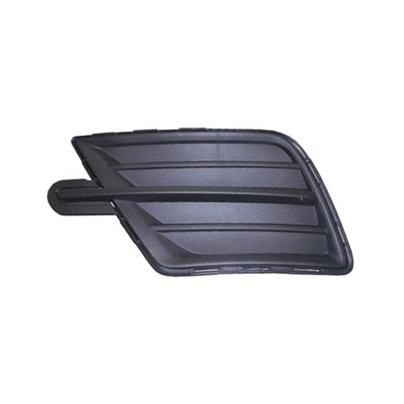 Volkswagen Caddy 2015 2020 LH (Passengers Side) Front Bumper Grille, Matt Black, Without Hole For Fog Lamp, For Painted Bumpers