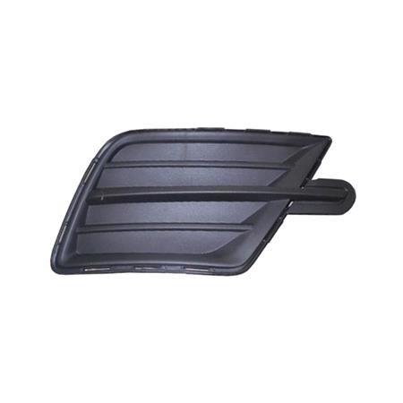 Volkswagen Caddy 2015 2020 RH (Drivers Side) Front Bumper Grille, Matt Black, Without Hole For Fog Lamp, For Painted Bumpers Only