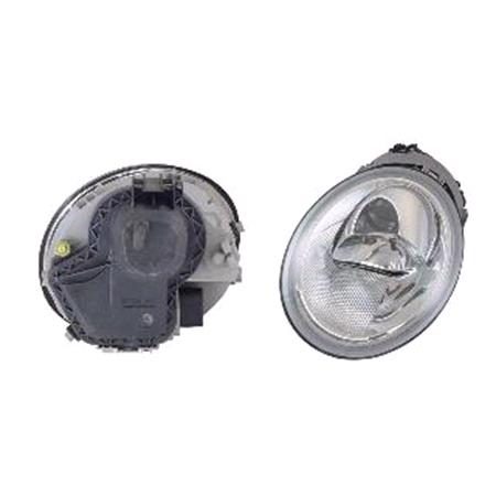 Left Headlamp (Halogen, Original Equipment) for Volkswagen BEETLE Convertible 1998 2005