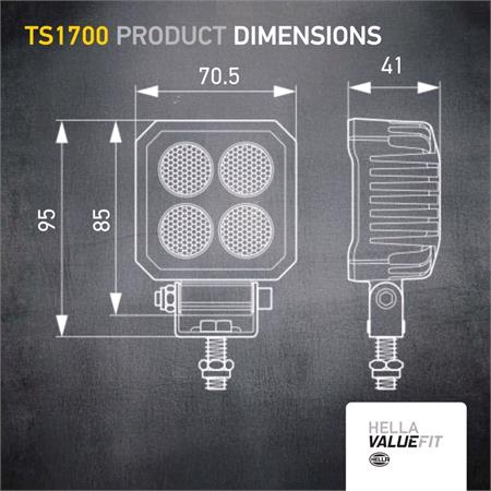 WORK LIGHT NA 0GR MD12 24 LT TS1700   1GA 