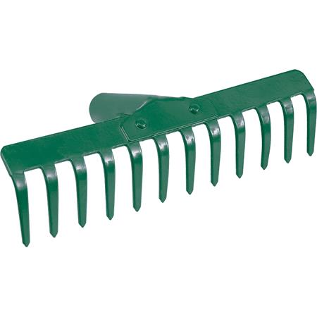 RAKE, STEEL, 28CM, 12 TEETH,W.OUT HANDLE