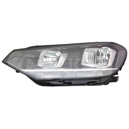 Left Headlamp (Halogen, Takes H7 / H7 Bulbs, Supplied With Motor, Original Equipment) for Volkswagen TOURAN 2015 on