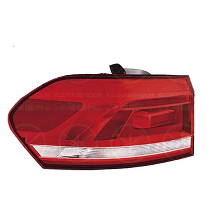 Left Rear Lamp (Outer, On Quarter Panel, Standard Bulb Type, Supplied With Bulbholder, Original Equipment) for Volkswagen TOURAN 2015 on