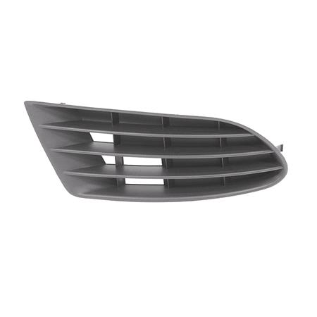 Volkswagen Golf Plus 2005 2009 LH (Passenger Side) Front Bumper Grille, Matte Black, Without Fog Lamp Hole