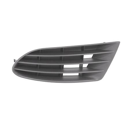 Volkswagen Golf Plus 2005 2009 RH (Drivers Side) Front Bumper Grille, Matte Black, Without Fog Lamp Hole