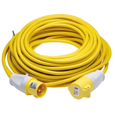 Draper 35817 Defender 110V Extension Lead, Yellow, 2.5mm², 16A, 25m