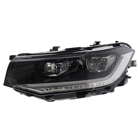 Left Headlamp (Full LED, Supplied Without Control Module, Original Equipment) for Volkswagen T CROSS 2019 to 2023