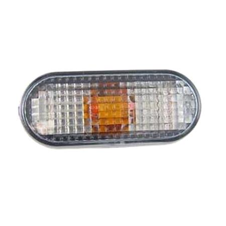 Wing Repeater Lamp, Oval, Clear, Supplied Without Bulb Holder for Volkswagen Polo Saloon 95 0