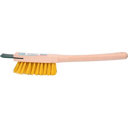 Lawn Mower Cleaning Brush With Scraper