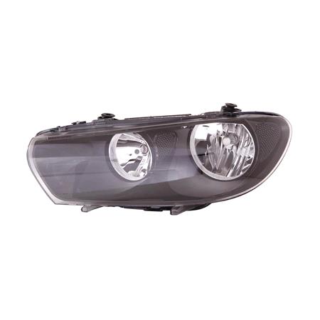 Left Headlamp (Halogen, Takes H7 / H7 Bulbs, Supplied With Motor) for Volkswagen SCIROCCO 2009 2014
