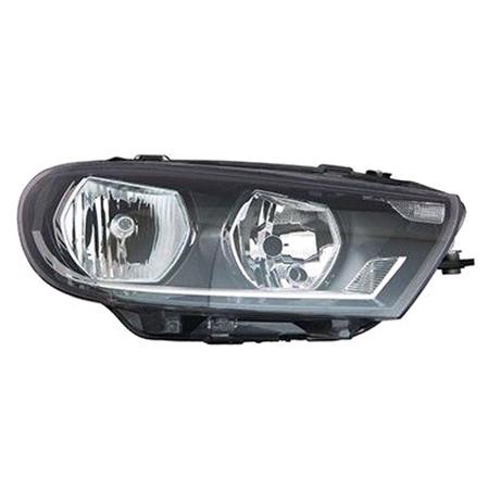 Right Headlamp (Halogen, Takes H7 / H7 Bulbs, Supplied With Bulbs, Without Motor, Original Equipment) for Volkswagen SCIROCCO 2014 2018
