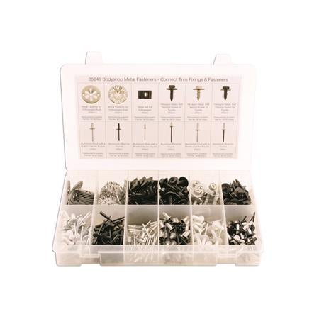 Connect 36040 Bodyshop Metal Fasteners   Assorted   Box of 400