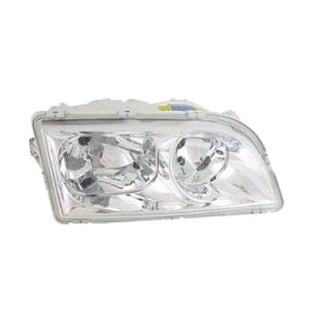 Right Headlamp (Chrome Bezel, Original Equipment) for Volvo S40 I 2001 2004
