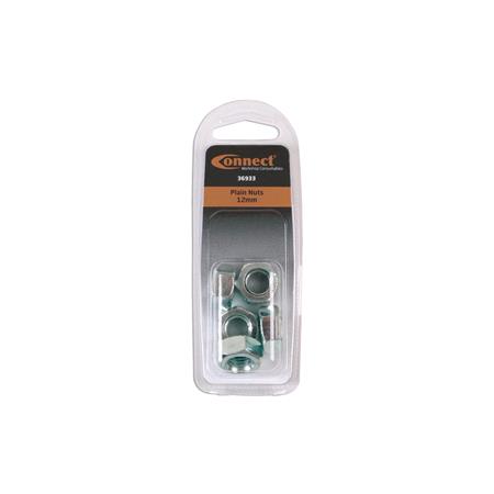Plain Nuts Metric 12mm Pk 5 