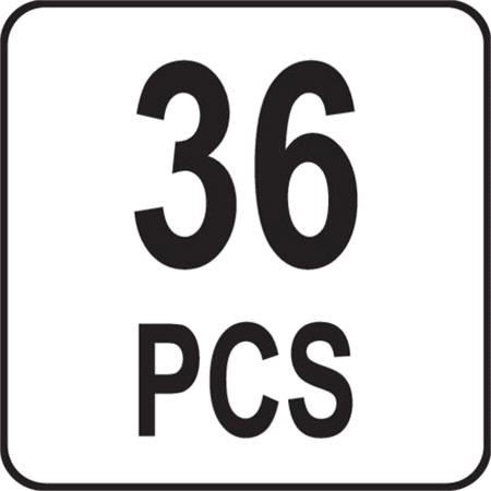 RATCHET SCREWDRIVER SET W. BITS 34PCS