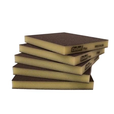 Colad Double Sided Foam Sanding Pads, Super Fine   Grit 180 (500 600), 10 Pcs 