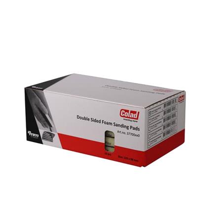 Colad Double Sided Foam Sanding Pads, Super Fine   Grit 180 (500 600), 10 Pcs 