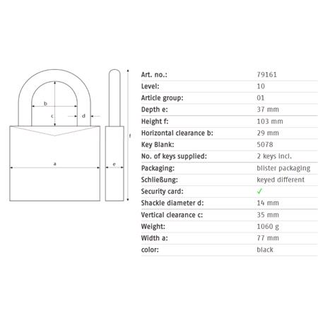 ABUS GRANIT Heavy Duty Stainless Steel Padlock with LED Lit Key   70mm