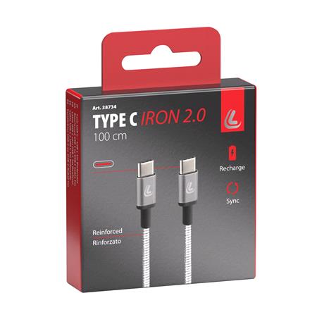 Fast Charge USB Type C to USB Type C Cable   3A / 60W   100 cm