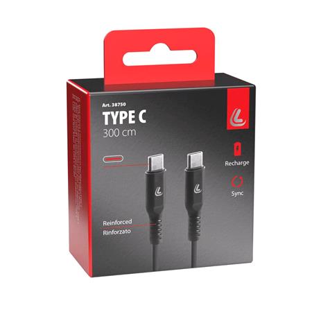 Fast Charge USB C to USB C Cable   3A / 18W   3m