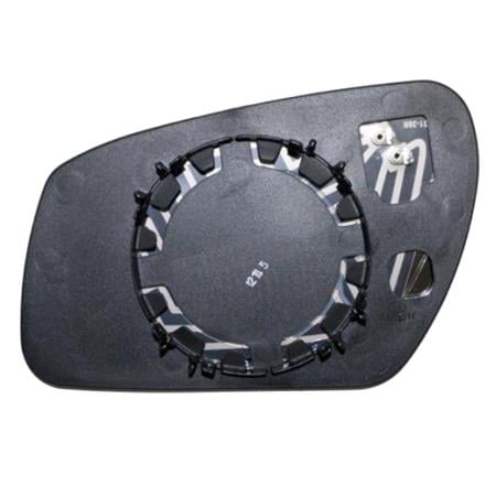 Right Wing Mirror Glass (heated, circular attachment) and Holder for FORD MONDEO Mk III Saloon, 2003 2007