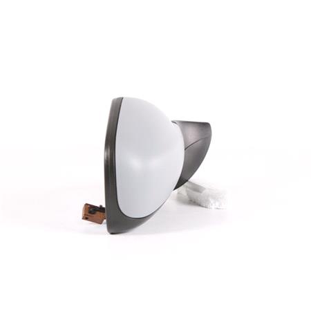 Right Wing Mirror (electric, heated, primed cover, blue tinted glass, without power folding) for Peugeot 407 2004 2010