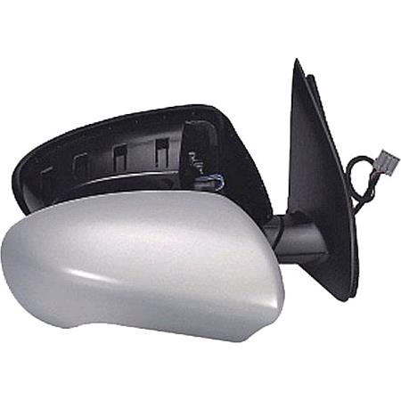 Right Wing Mirror (electric, heated, power folding, primed cover) for Nissan QASHQAI, 2007 2014
